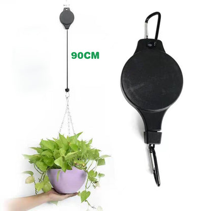 2pcs/set Gardening retractable hook Flower basket hook Creative home outdoor balcony hanging tool