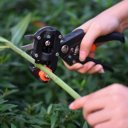 Grafting scissors can be used as gardening tools for grafting and pruning seedlings in fruit trees